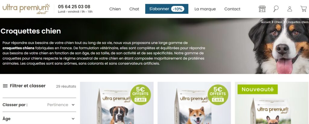 Ultra Premium Direct site internet